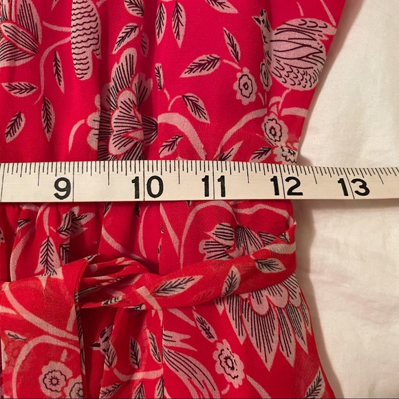 Anthropologie One September Zuri Midi Red Floral Dress XS - Picture 10 of 12
